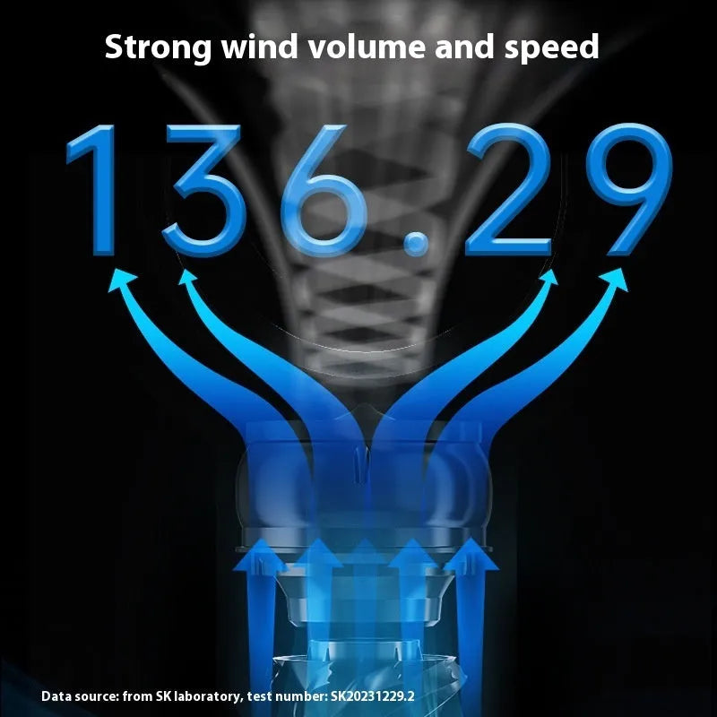 White SK bladeless tower fan with touch screen control panel for home or office desktop cooling