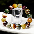 10mm crystal ethnic bracelet with colourful ghost cornucopia design