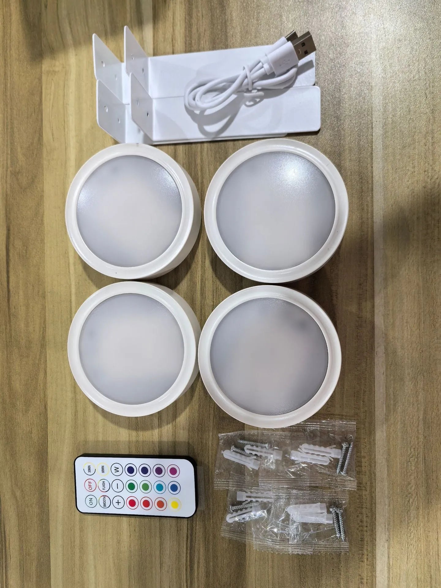 Black wireless magnetic LED painting lamp with remote control for 13-colour RGB lighting