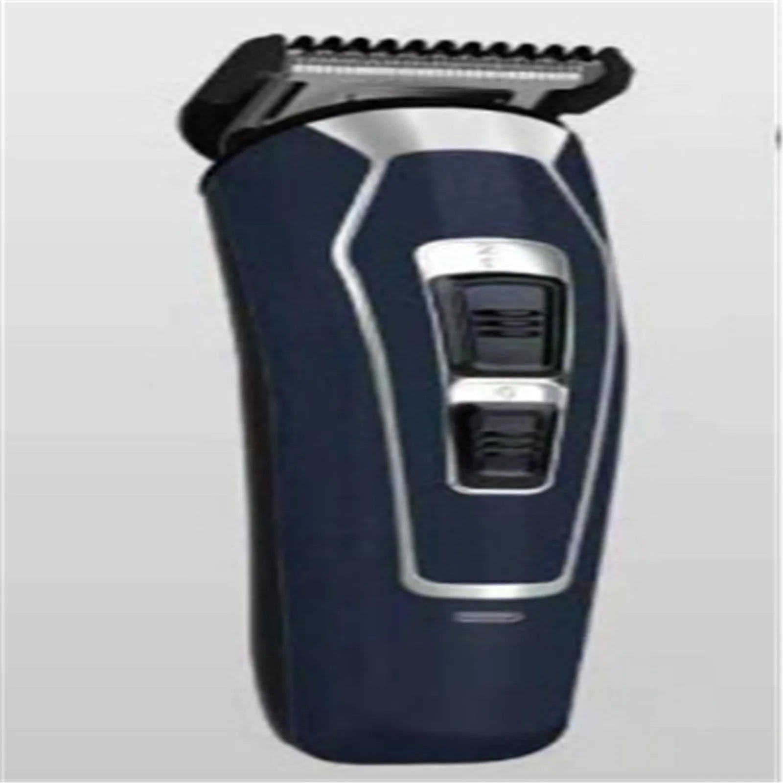 Rechargeable electric hair clipper with stainless steel blade in dark blue or coffee colour with European plug