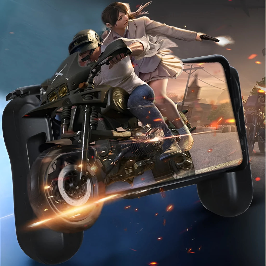 Black Cooling Bluetooth Controller-P2 gamepad for Apple iPhone mobile gaming