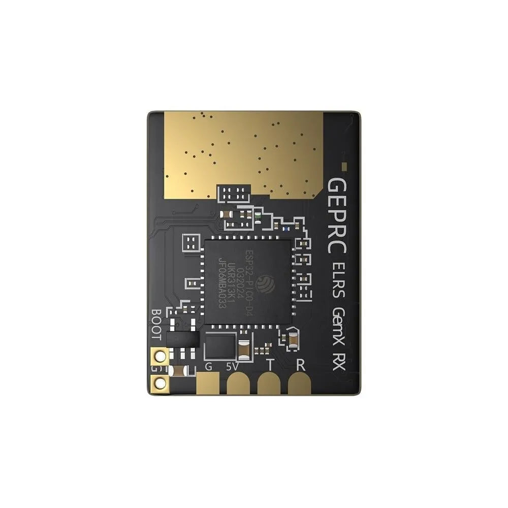 ELRS 915M 2.4G dual-frequency FPV drone receiver module with two T-shaped antennas and installation accessories