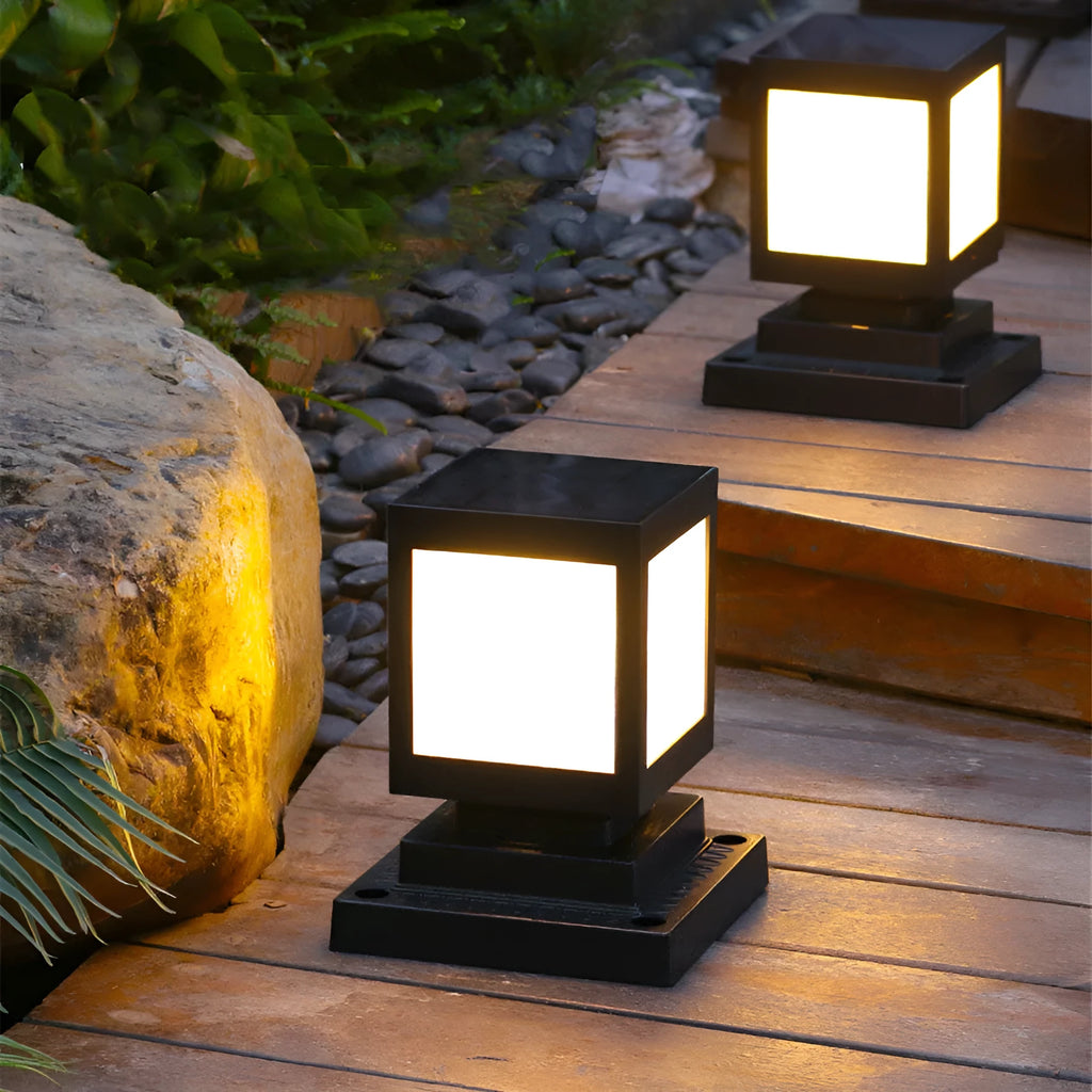 Solar garden lights for outdoor landscape illumination with waterproof design and LED light source