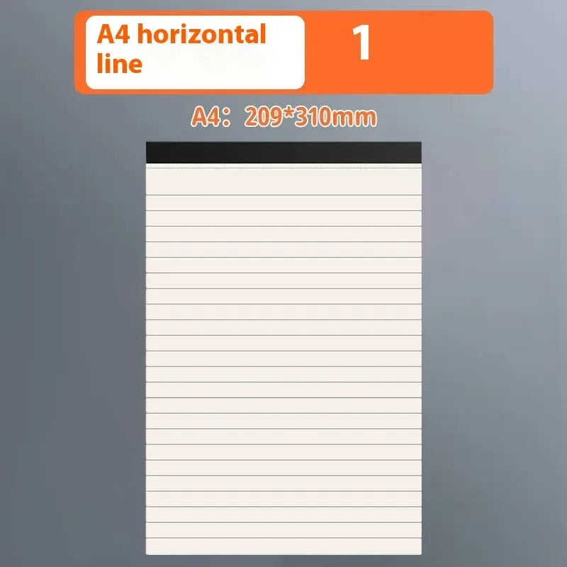 A5 and B5 thickening writing pads with tearable sheets in horizontal line, grid and blank paper options