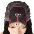 Real human hair lace front wig with 4x4 lace frontal shown in a long length style.