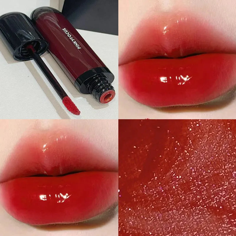 Black Shiny Makeup Mirror Lip Lacquer tube in one of six Black Citrus shades