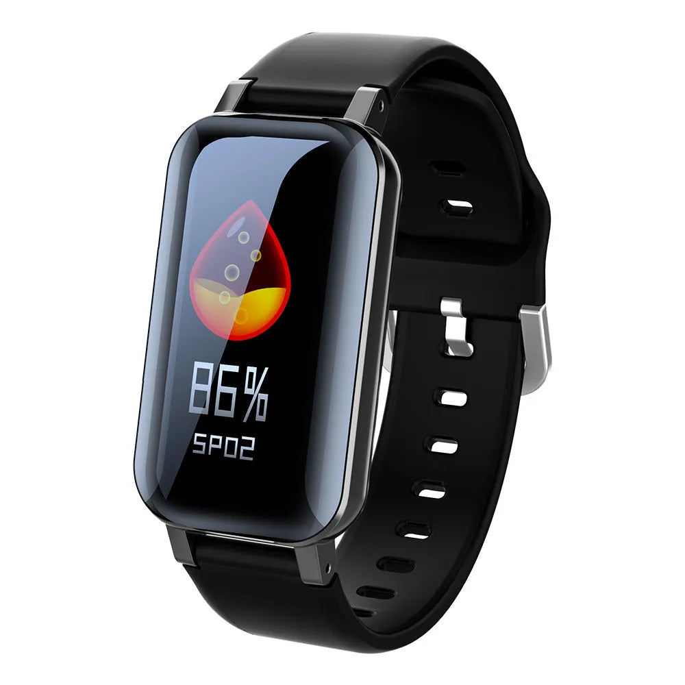Smart call bracelet in Black Blue or Coffee with heart rate monitor and 10m wireless range