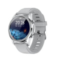 Black or grey smart bracelet with 1.3-inch screen on wrist, showing body temperature readout.