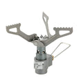 Portable propane camping stove with one-piece furnace construction for outdoor use