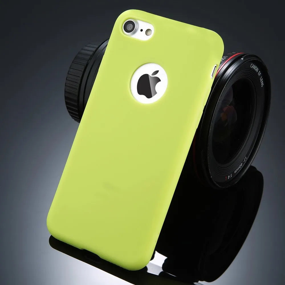 Soft silicon TPU iPhone case in candy colours for multiple iPhone models