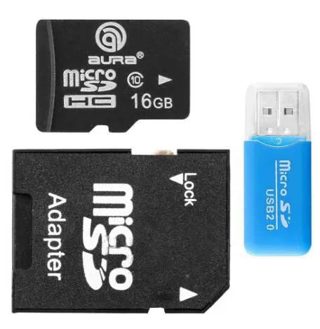 Small white mini USB TF memory card reader adapter for data transfer