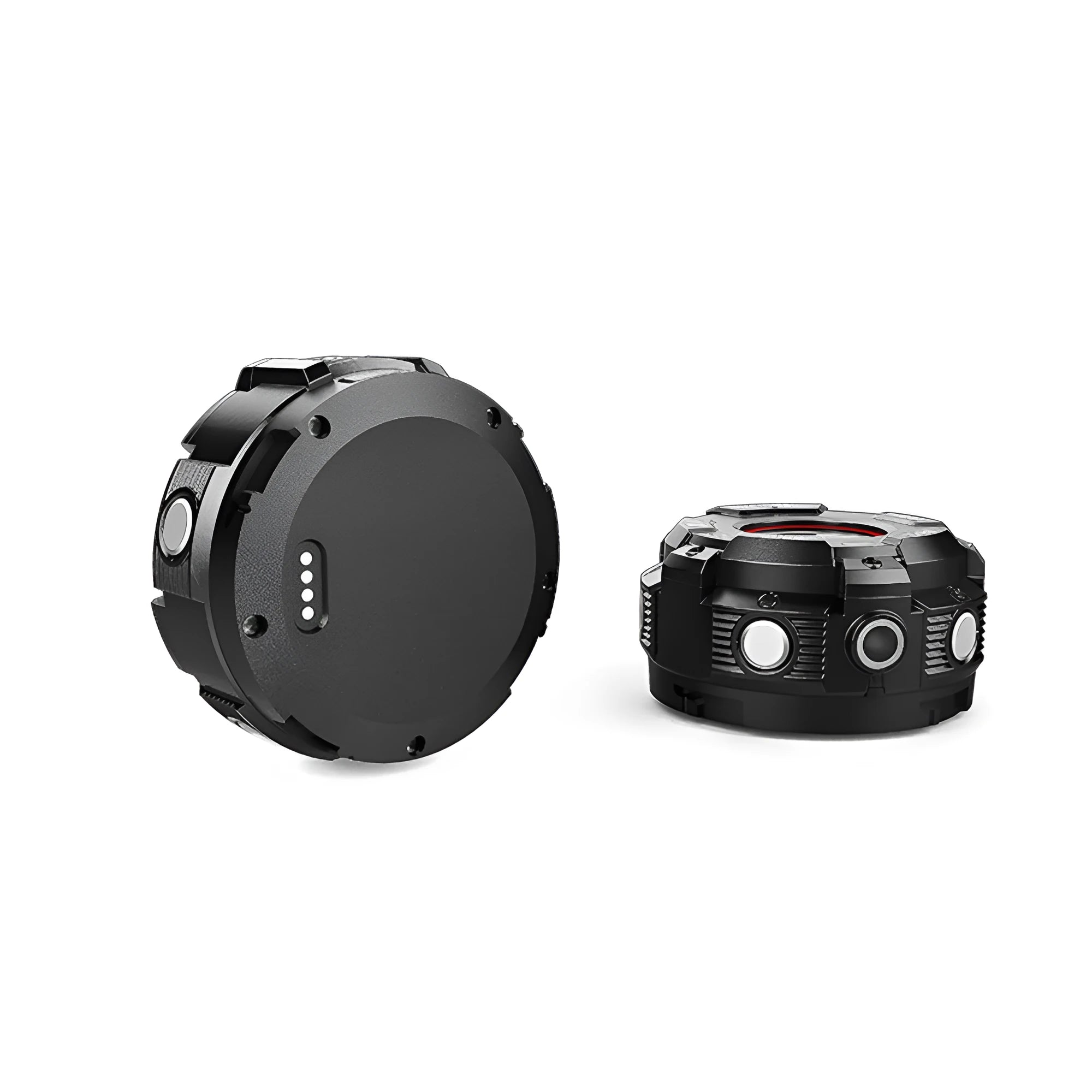 Black waterproof sports digital camera with 290mm length body and dust-resistant construction
