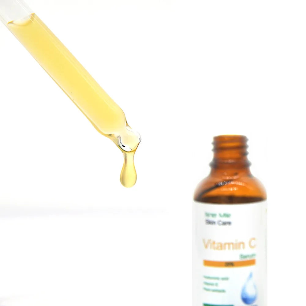 30ml glass bottle of Vitamin C Pure Serum for facial skincare