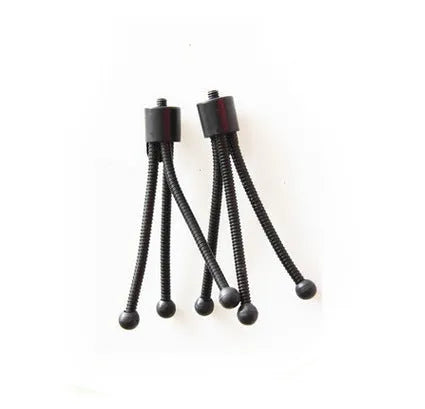 Small black iron frame mini tripod clamp for iPhone with collapsed telescopic legs and ball head