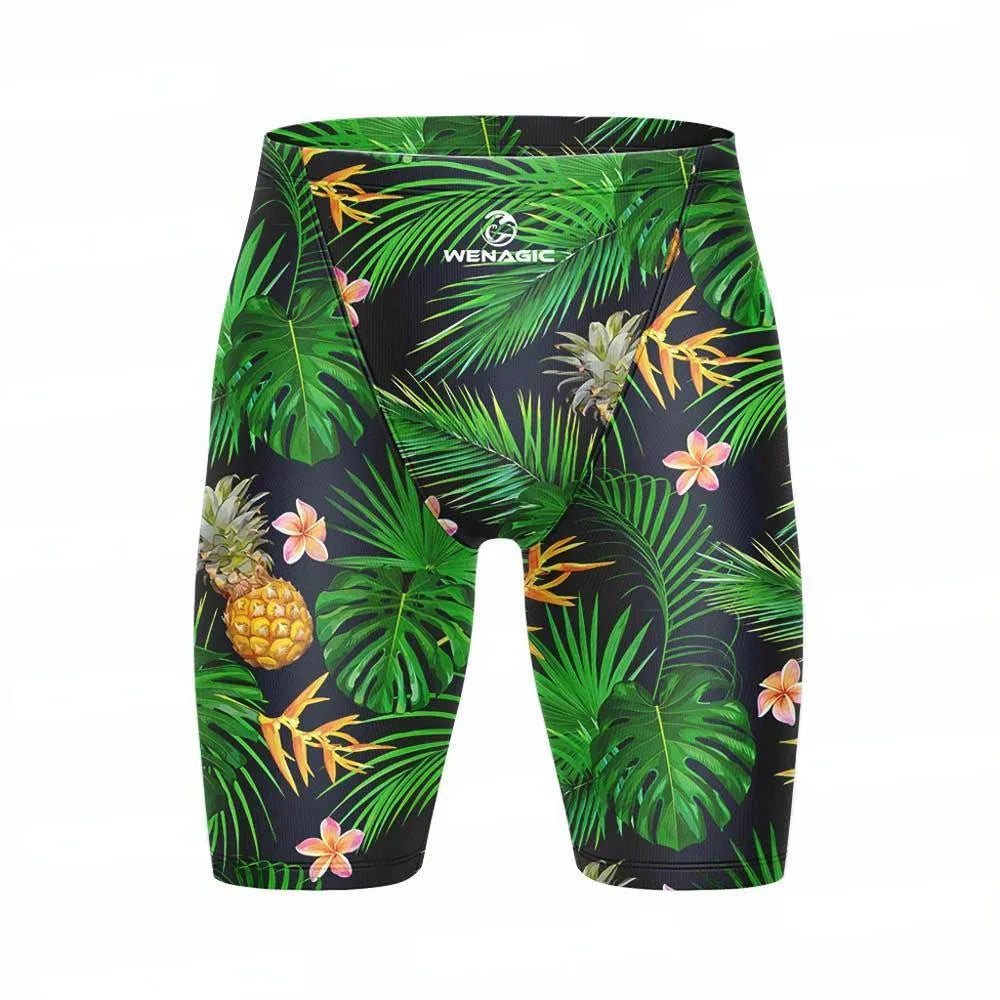 Men's Lycra swimming briefs in a solid colour, showing the briefs style fit.