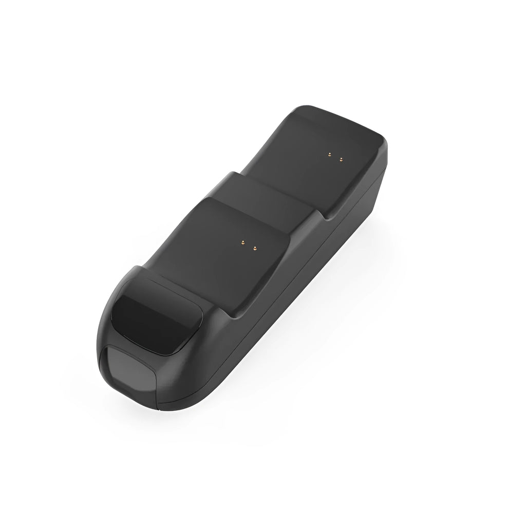 Black Xbox Series X dual controller charging dock with LED lights and two rechargeable battery packs