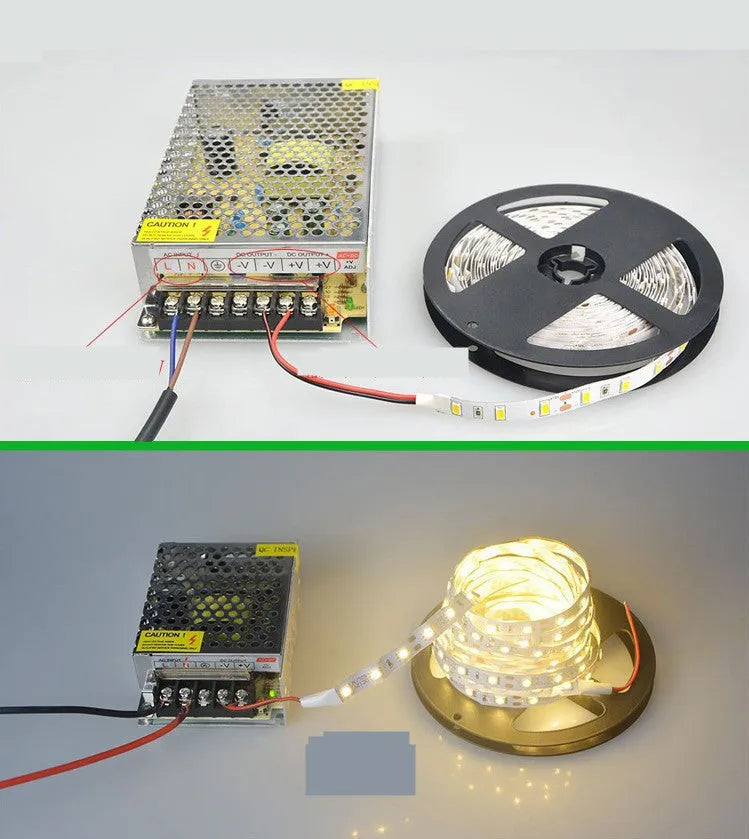 Rectangular profile 12V LED light strip for supermarket shelf edge installation