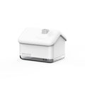 White ultrasonic humidifier diffuser with LED lights and 300ml water tank