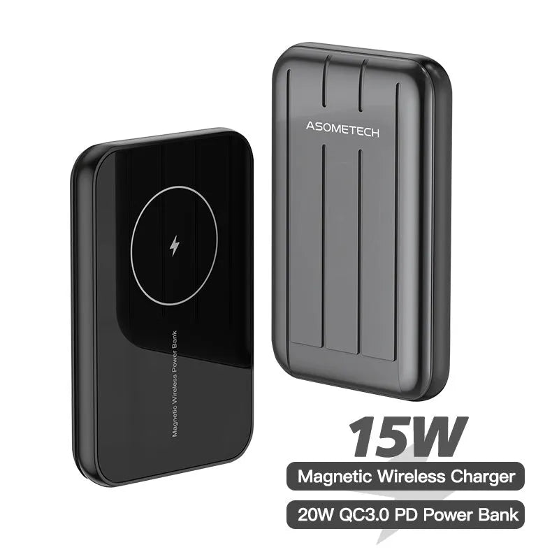 Wireless magnetic power bank 5000mAh for iPhone 12/12Pro in acrylic case