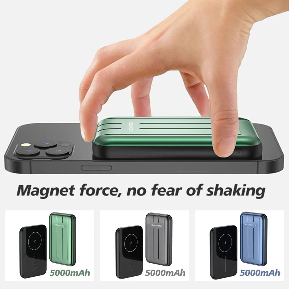 Wireless magnetic power bank 5000mAh for iPhone 12/12Pro in acrylic case