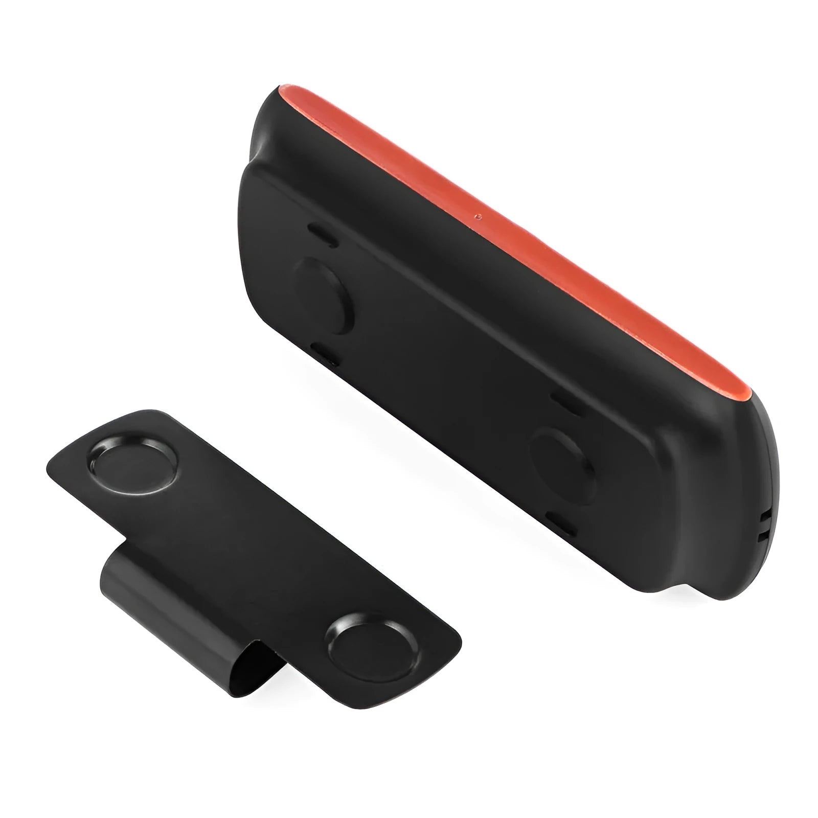 Orange plastic Bluetooth car hands-free kit with speaker for sun visor mounting