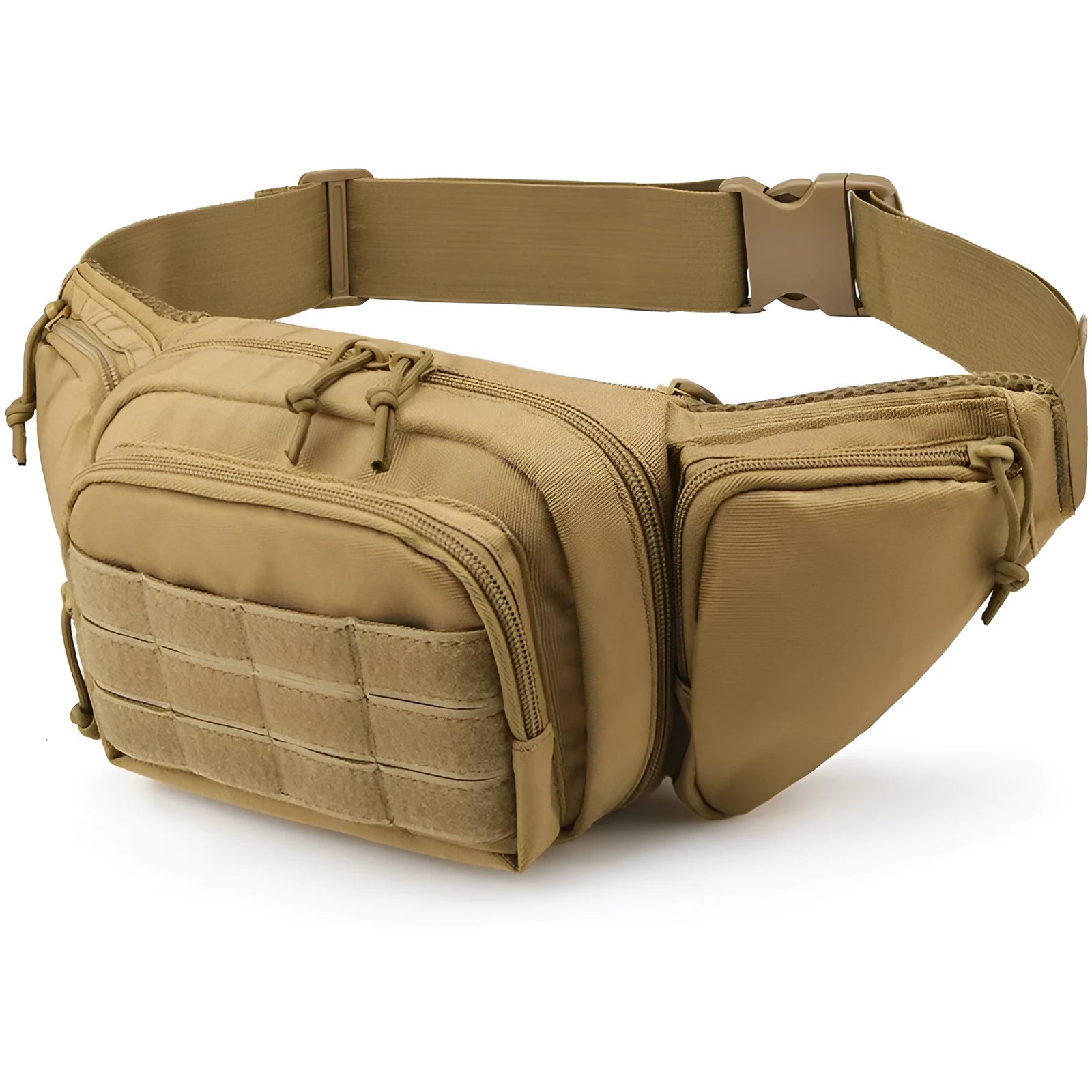 Men's tactical multifunctional waist bag in black or khaki colour