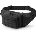 Men's tactical multifunctional waist bag in black or khaki colour