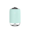 White Magic Flame ultrasonic humidifier diffuser with columnar design and single mist outlet on a desktop