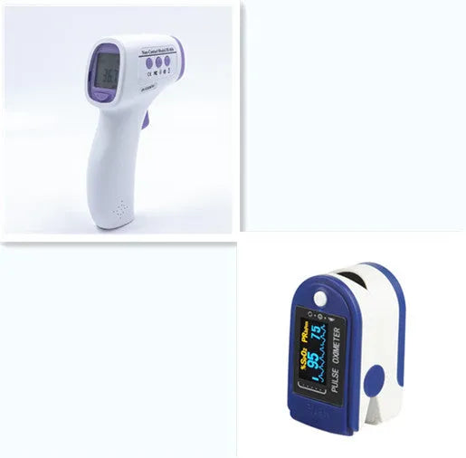 White digital thermometer for non-contact temperature measurement with LCD display