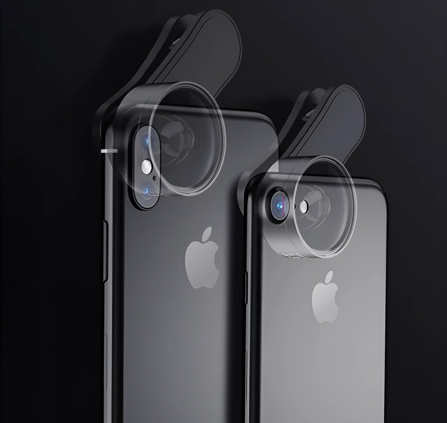 Universal mobile phone fill light attachment with interchangeable wide angle and macro lenses for smartphone photography