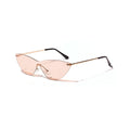 Brown vintage style adult sunglasses with metal frames and UV400 protection lenses