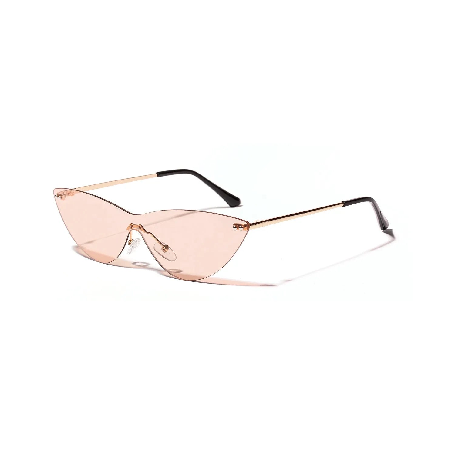 Brown vintage style adult sunglasses with metal frames and UV400 protection lenses