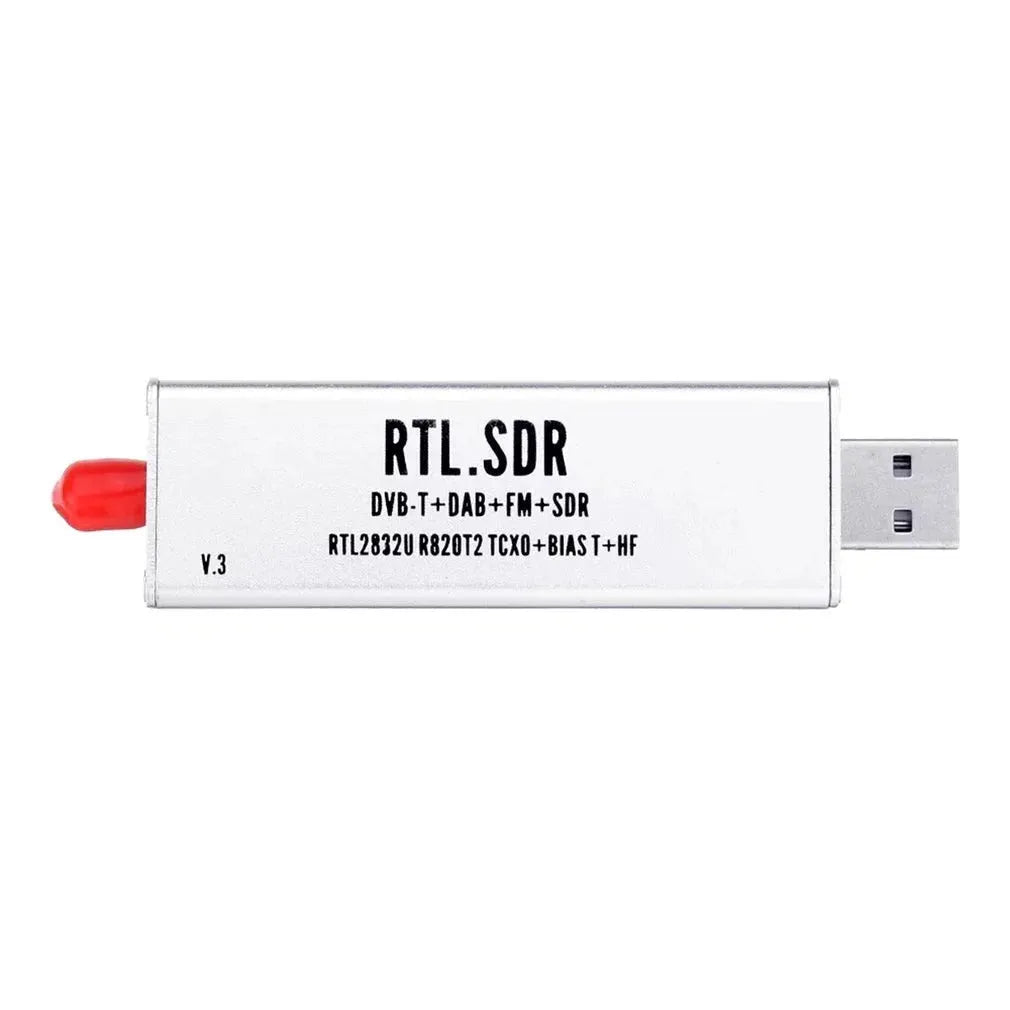 Black A300U all-band software defined radio SDR receiver with gold SMA antenna connector.