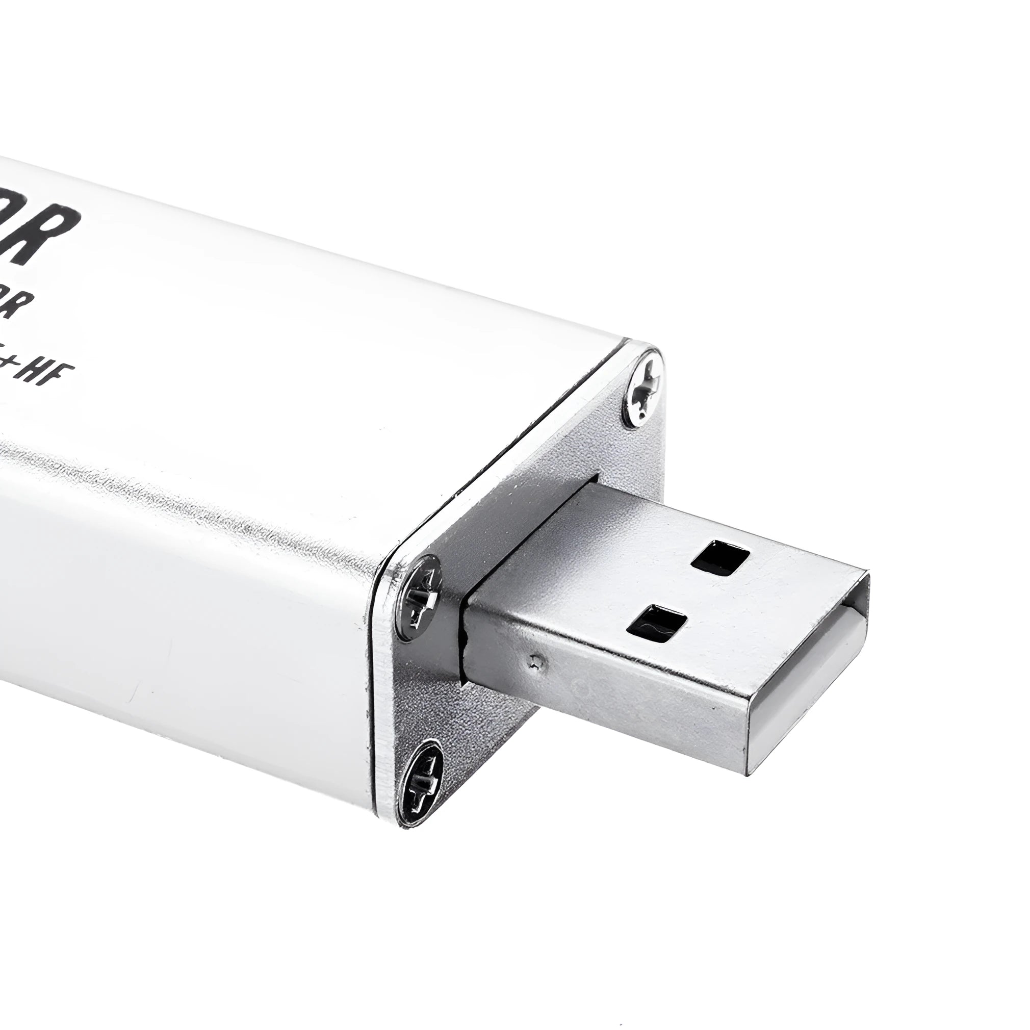 Black A300U all-band software defined radio SDR receiver with gold SMA antenna connector.