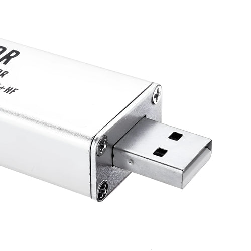 Black A300U all-band software defined radio SDR receiver with gold SMA antenna connector.