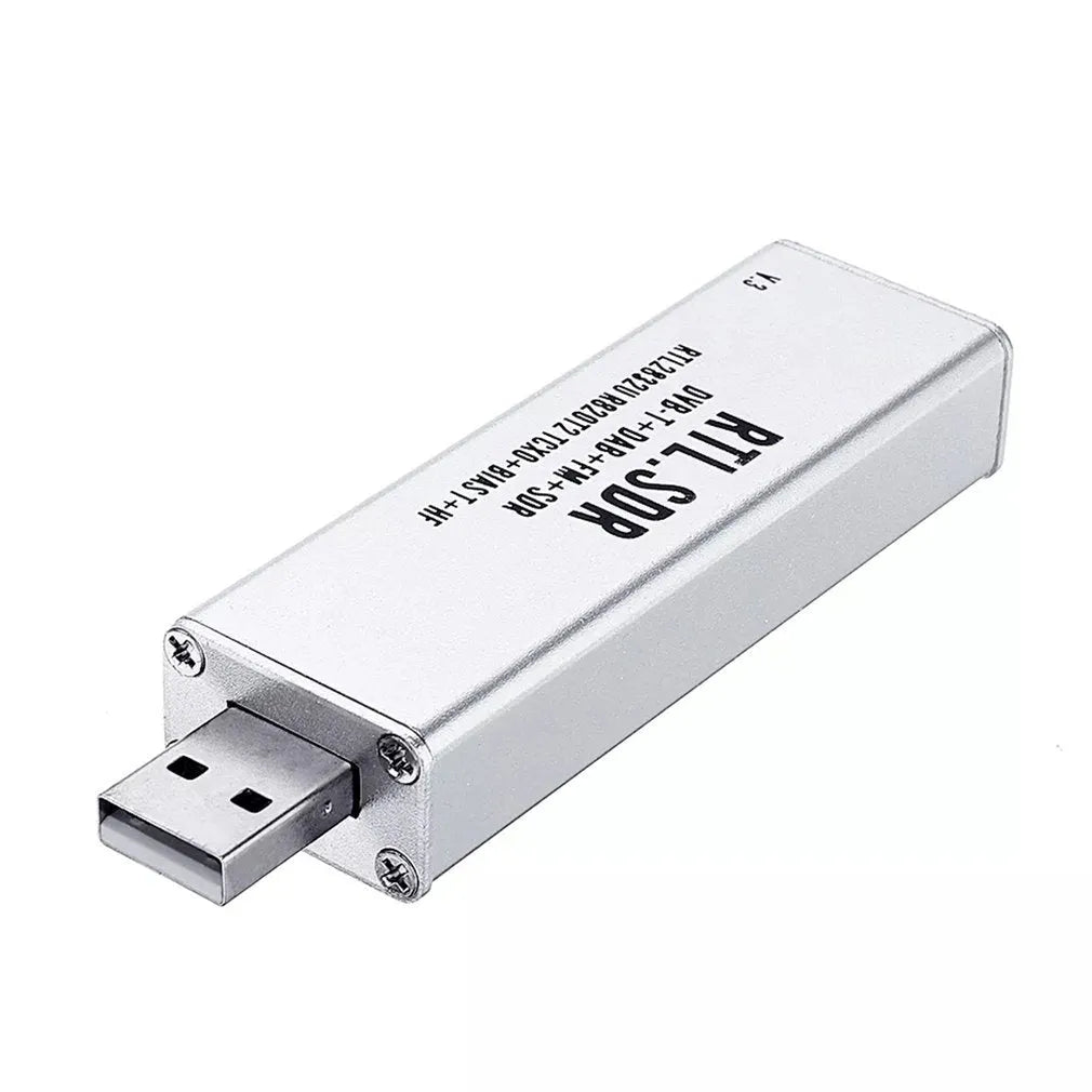 Black A300U all-band software defined radio SDR receiver with gold SMA antenna connector.