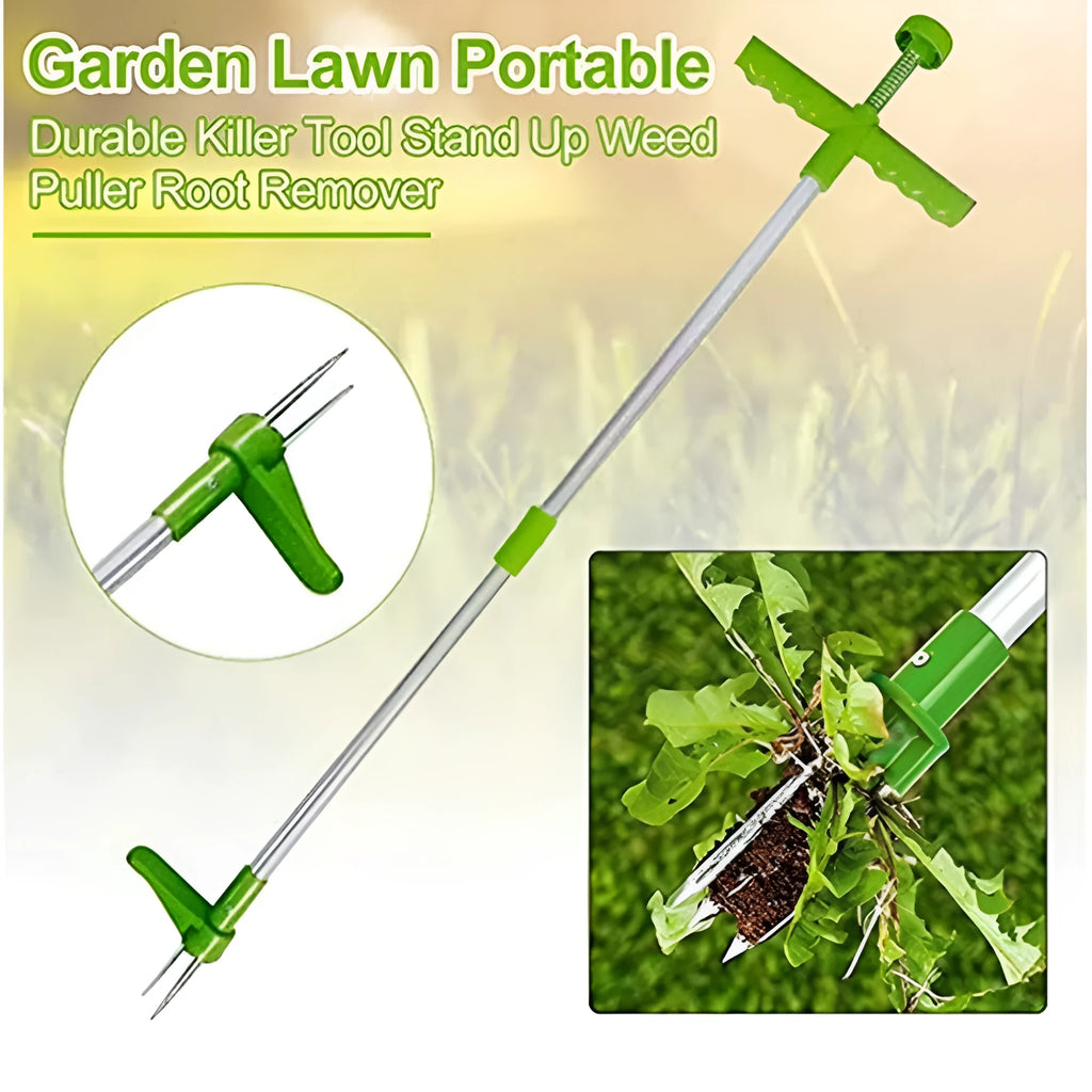 Manual aluminium weeding tool with 50cm length and ABS PP construction for garden use