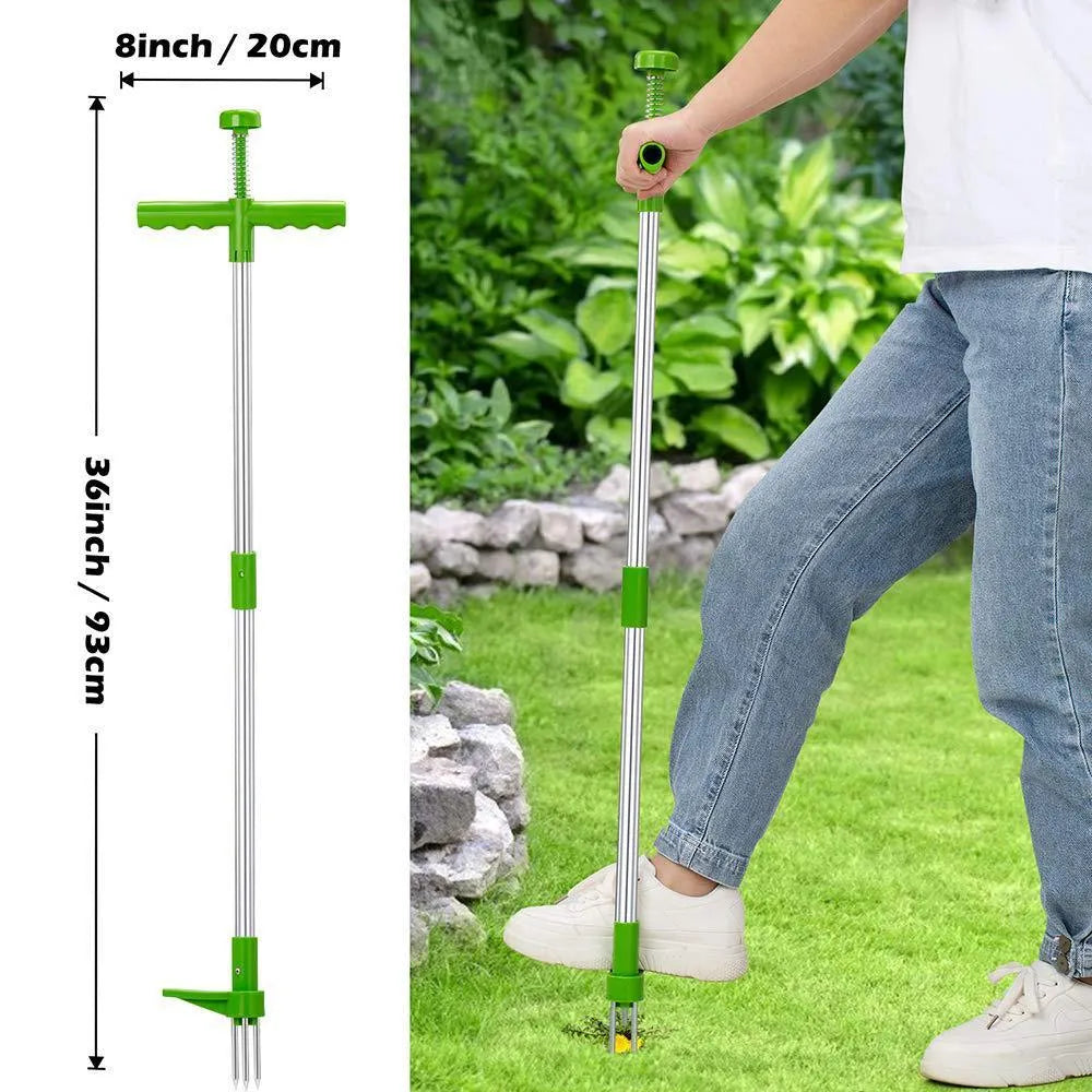 Manual aluminium weeding tool with 50cm length and ABS PP construction for garden use