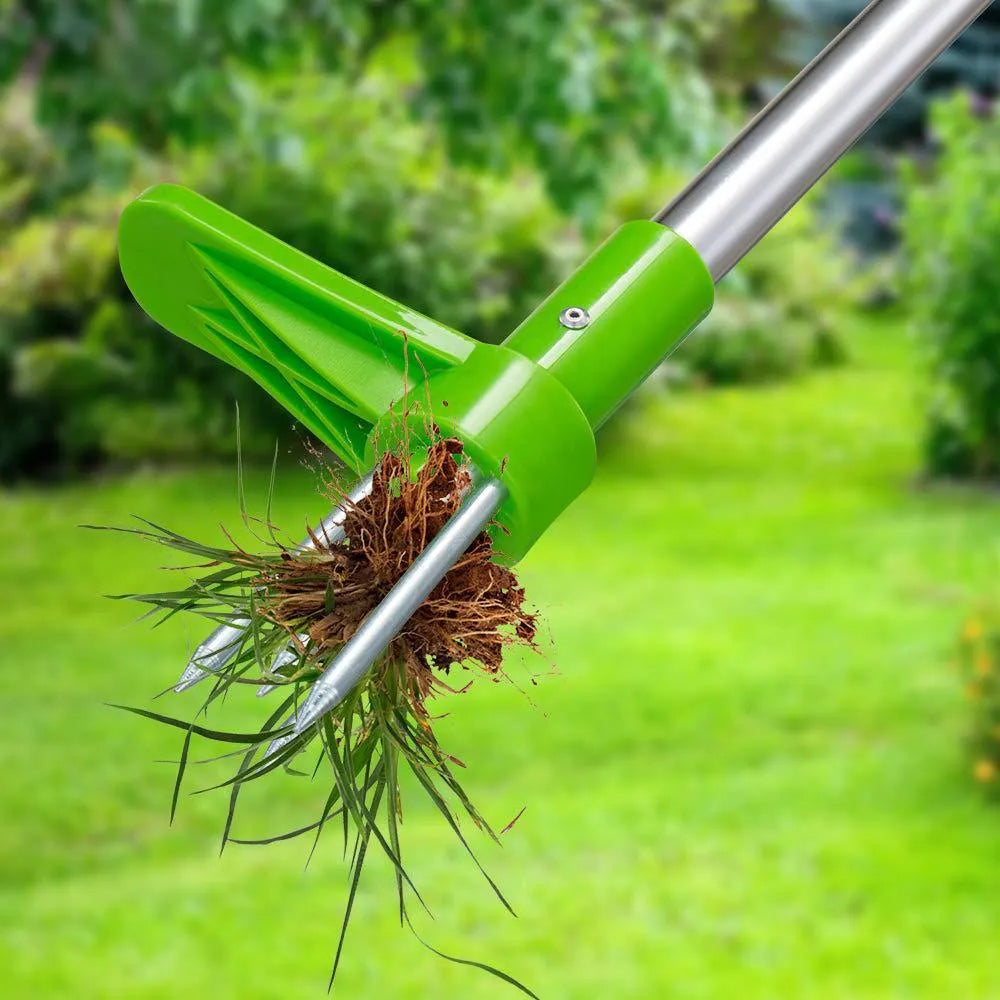 Manual aluminium weeding tool with 50cm length and ABS PP construction for garden use