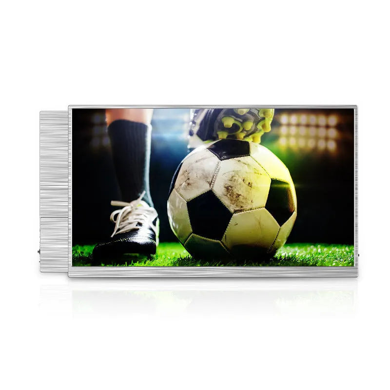 15-inch portable computer monitor with slim bezel and connectivity ports