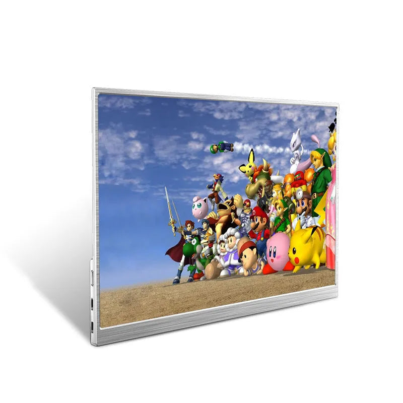 15-inch portable computer monitor with slim bezel and connectivity ports