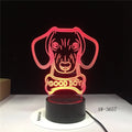 Remote control touch LED table lamp with colourful gradient acrylic shade on an ABS base.