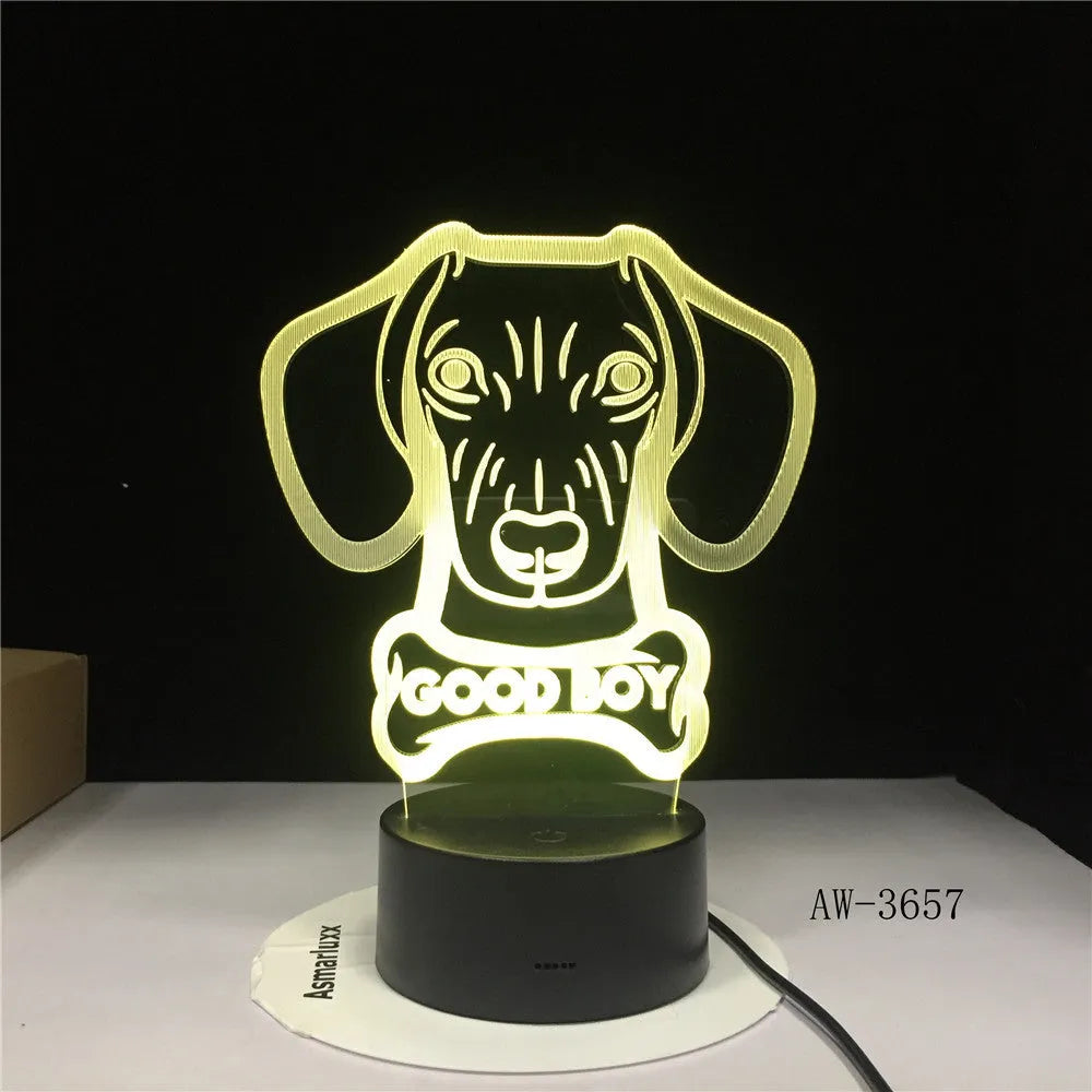 Remote control touch LED table lamp with colourful gradient acrylic shade on an ABS base.