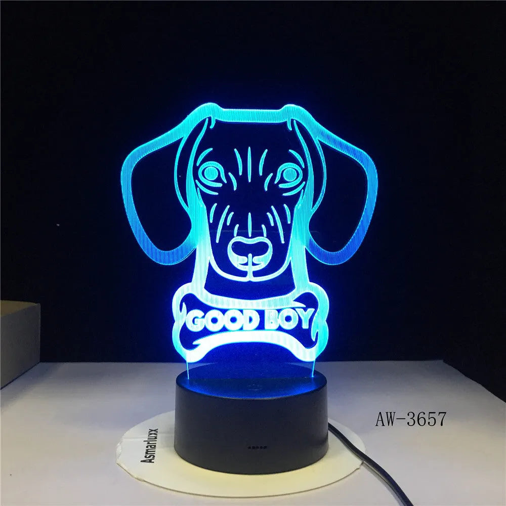 Remote control touch LED table lamp with colourful gradient acrylic shade on an ABS base.