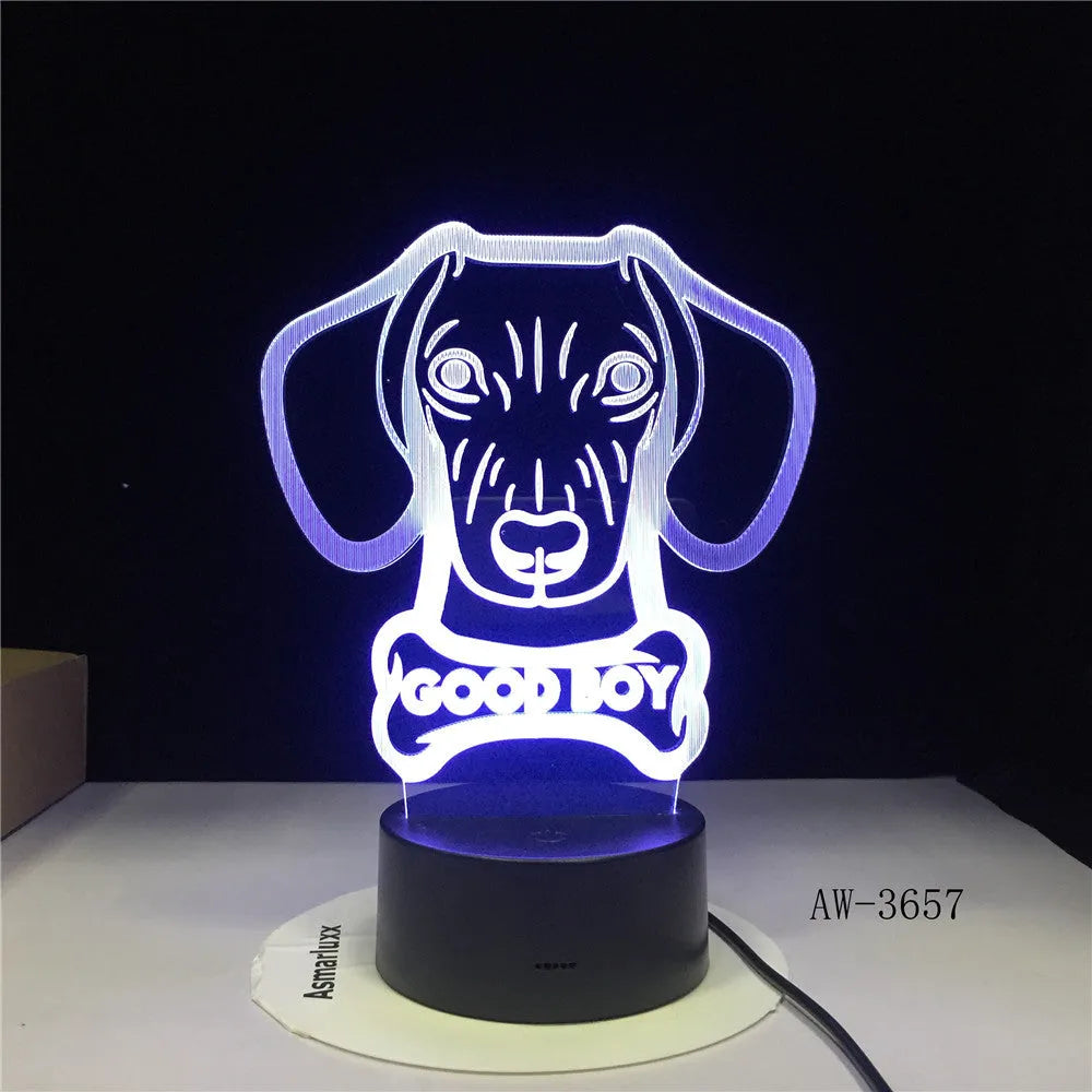 Remote control touch LED table lamp with colourful gradient acrylic shade on an ABS base.