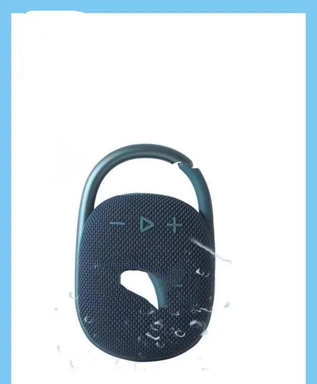 Mini portable Bluetooth speaker in multiple colours including pink, blue, black, red, silver grey, and green.