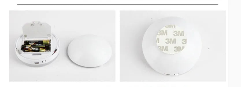 Wireless motion sensor LED lights for hallway cabinets with body sensing technology