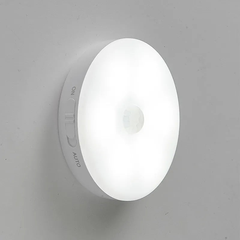 Wireless motion sensor LED lights for hallway cabinets with body sensing technology