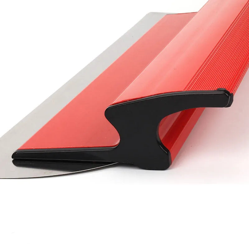Red 40CM leveling scraper with 0.2MM blade for scraping putty and pasting wallpaper