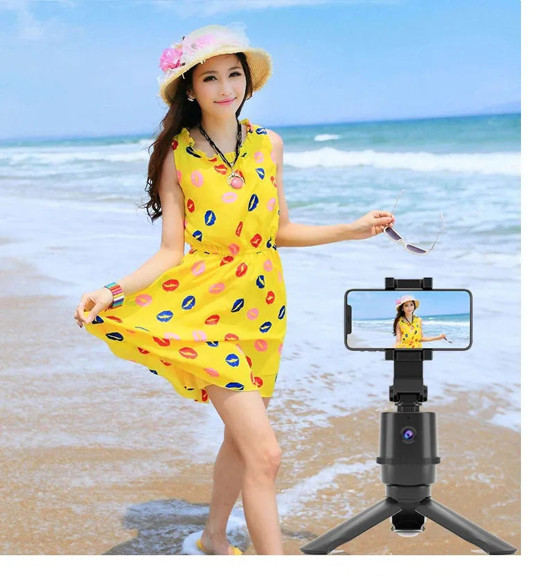 360-degree intelligent tracking mobile phone bracket with AI face recognition for smart phones